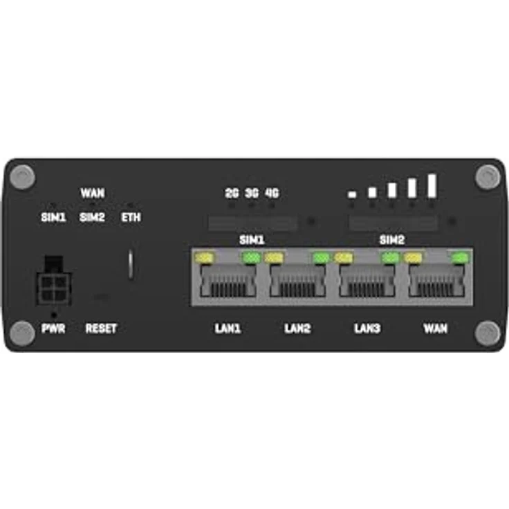 Teltonika RUTM09, 4G-LTE Router mit Dual-SIM, bis zu 300 Mbit/s, GNSS und vier Gigabit-Ports, Schwarz – Bild 5