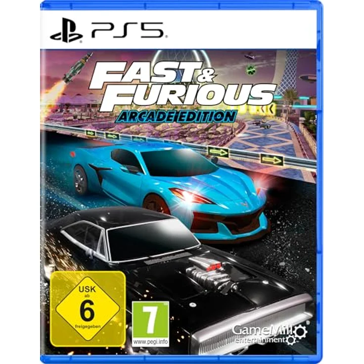 Game Mill Fast & Furious: Arcade Edition, PS5-Spiel mit legendären Autos, lokalem Splitscreen-Mehrspieler und anpassbaren Designs – Bild 1