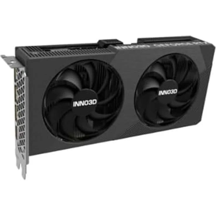 Inno3D RTX 5060 Twin X2 OC, Next-Gen-Grafikkarte mit 8GB GDDR7-RAM, Boost-Takt bis 2527 MHz, Dual-Slot Design, schwarz – Bild 3