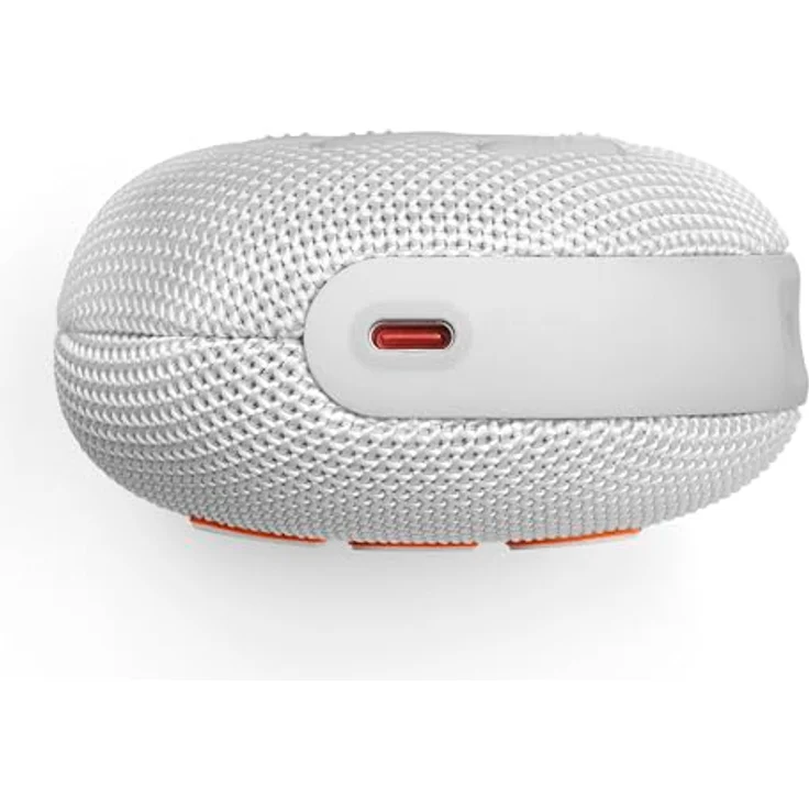 JBL Clip 5 in White - Portable Bluetooth Speaker Box Pro Sound, Deep Bass and Playtime Boost Function - Waterproof and Dustproof - 12 Hours Runtime – Bild 2