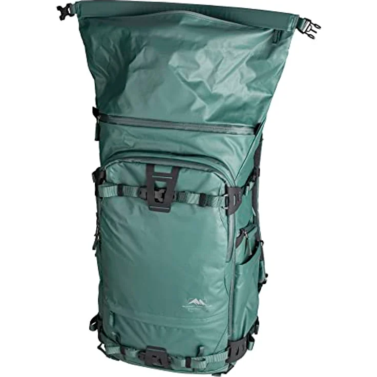Summit Creative Tenzing Rolltop Backpack 40l, robuster wasserabweisender Kamera-Rucksack mit Rolltop und Laptopfach bis 16", grün – Bild 5