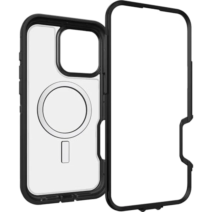 OtterBox Defender Series XT MagSafe Hülle für iPhone 16 Pro Max, stoßfest, Ultra-robust, 7X getestet nach Militärstandard, Transparent/Schwarz – Bild 4