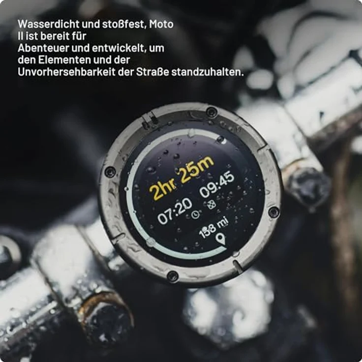 Beeline Moto II Classic Navigationssystem, GPS für Motorräder mit hochauflösendem Farbdisplay und Turn-by-Turn-Navigation – Bild 5