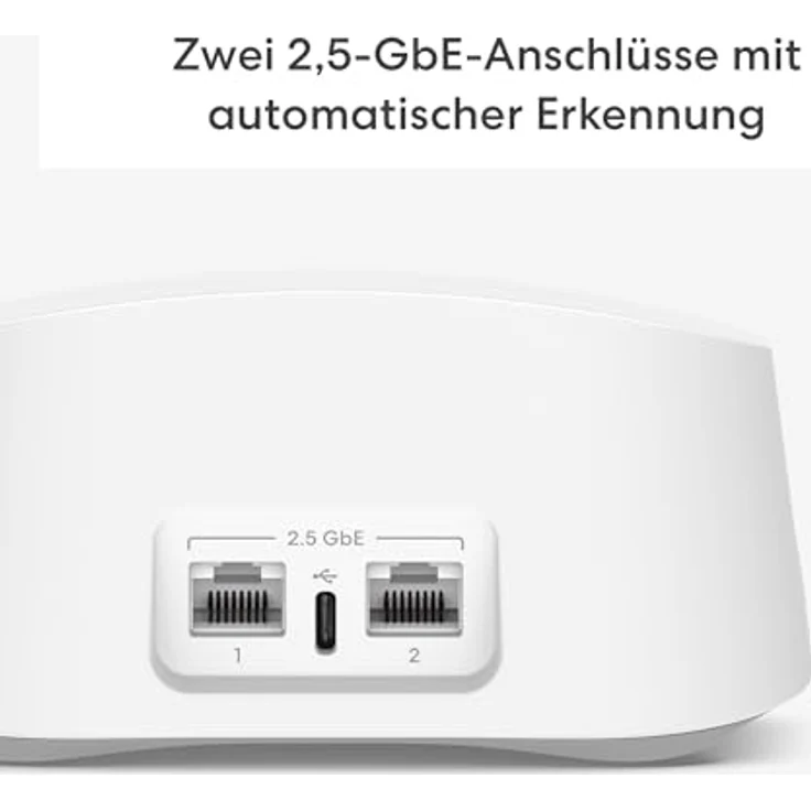 eero Amazon eero 7 Dualband-Mesh-Wi-Fi-7-Router | Bis zu 2,5 Gbit/s | WLAN-Abdeckung 190 m² | Einzelpack – Bild 2