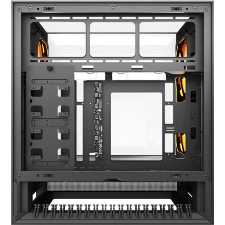 Cougar OmnyX Midi-Tower, ARGB, Schwarz, mATX/Mini-ITX/ATX, mit Omnidirectional Dynamic Flow System und zwei Glasfenstern – Bild 3