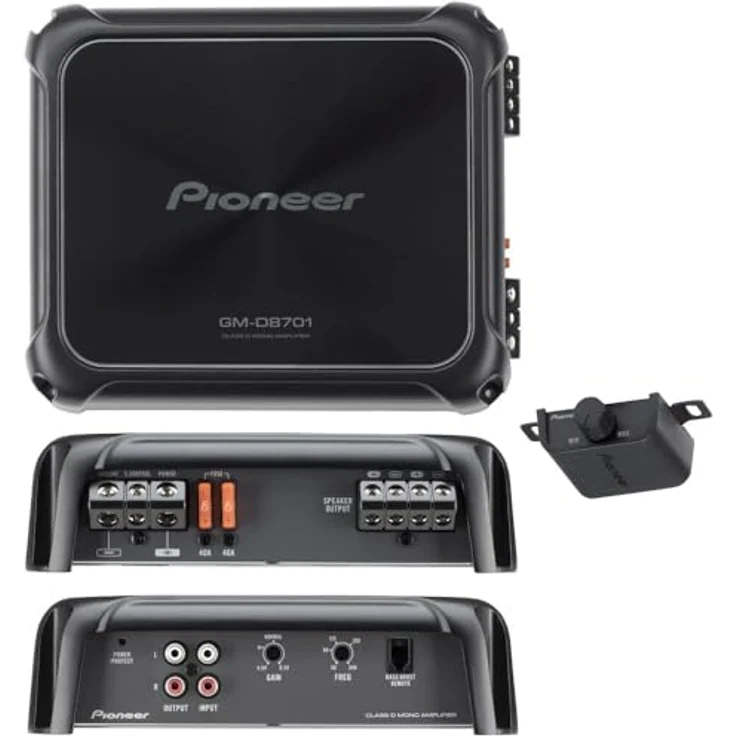 Pioneer GM-D8701 1.600 W Class-D DIGITAL Monoblock Verstärker mit Basspegel-Fernbedienung – Bild 3