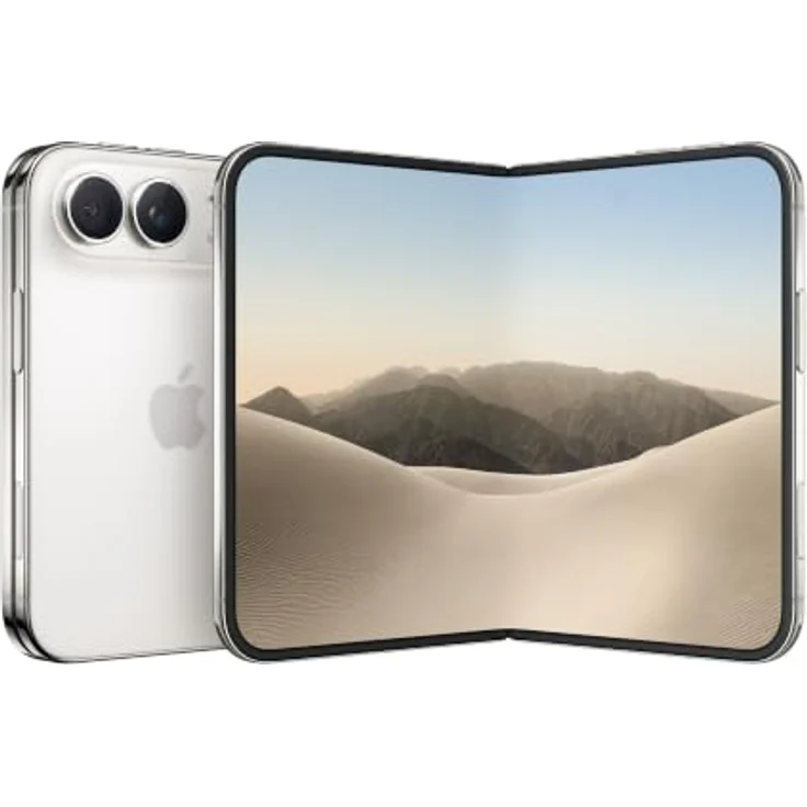 Apple iPhone Duo 5G Smartphone (7,6 Zoll) OLED-Display, 2 TB interner Speicher, iOS 27, Weiß – Bild 1