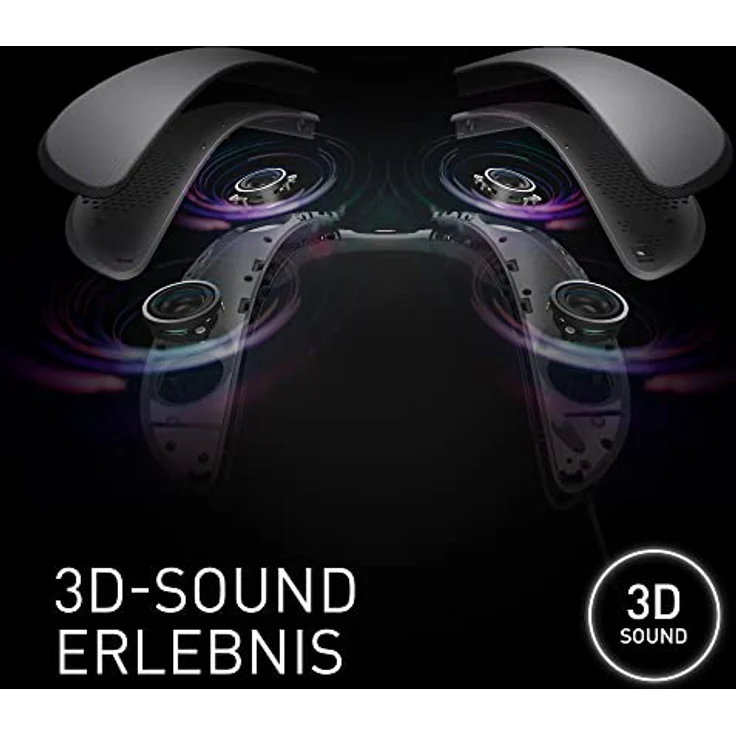 Panasonic SC-GN01 Gaming Nacken-Lautsprecher (eingebautes Mikrofon, USB, leicht, auch perfekt für Home Office) schwarz – Bild 3