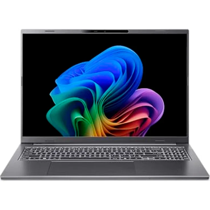 Acer Aspire 16 AI OLED Ultrabook, 16'' 2K 120Hz, Intel Core Ultra 9, 32GB RAM, 1TB SSD, Intel ARC, Windows 11, Grau – Bild 1