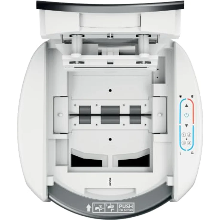 LEITZ IQ OptiMax Autofeed Office Pro 600, Aktenvernichter mit Partikelschnitt P-5, 55 dB, 50 l Auffangbehälter, bis 600 Blatt – Bild 13