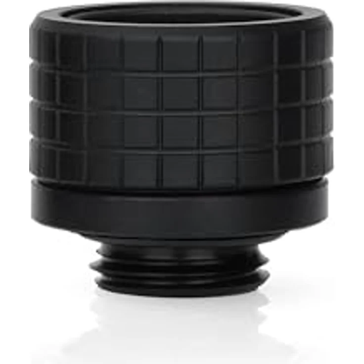 Thermal Grizzly DeltaMate HT16 Hartrohr-Wasserkühlung, G1/4 Zoll Gewinde, CNC-gefrästes Messing, mattschwarz, gerändelter Kompressionsring für 16 mm OD Hartschläuche – Bild 2