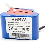 vhbw Akkupack kompatibel mit Ulo Box NI-MH Laderegler EBL 801 eingebaut in Motorrad Zündapp, Kreidler, DKW, KTM, Hercules, Puch - (2000mAh, 6V, NiMH) - wiederaufladbar, 6 Volt, 2000 mAh