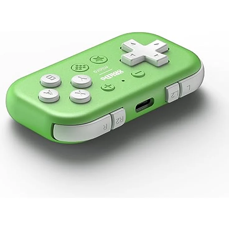 8Bitdo Micro Bluetooth Gamepad Pocket-sized Mini Controller for Switch, Android, and Raspberry Pi, Support Keyboard Mode (Green) – Bild 2