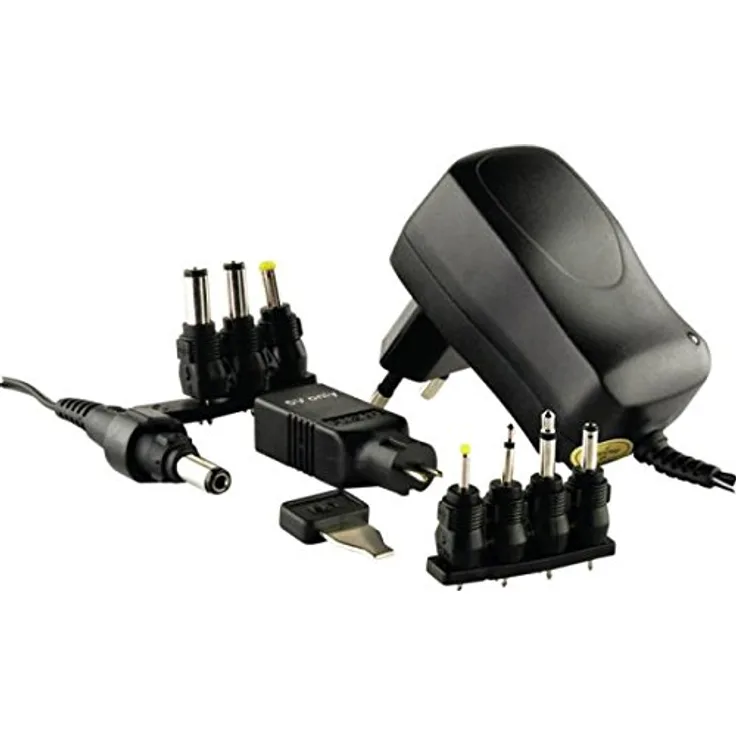 Schwaiger NG1000USB 011 Innenraum Netzteil, 16.5W, schwarz, universelle Stromversorgung mit stabilisierter Ausgangsspannung und LED-Betriebsanzeige
