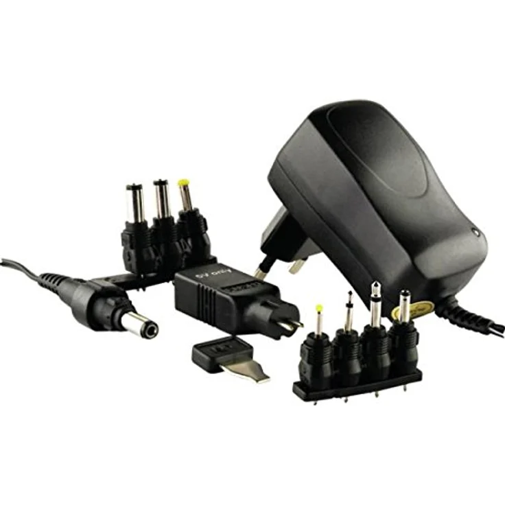 Schwaiger NG1000USB 011 Innenraum Netzteil, 16.5W, schwarz, universelle Stromversorgung mit stabilisierter Ausgangsspannung und LED-Betriebsanzeige – Bild 1