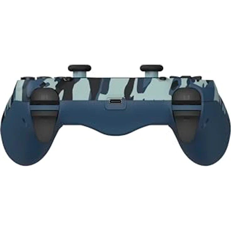 DragonShock Mizar Wireless Gaming Controller, Blau Camouflage mit programmierbaren Tasten, rutschfester Oberfläche und Bluetooth-Verbindung für PS4, PC und mobile Geräte – Bild 3
