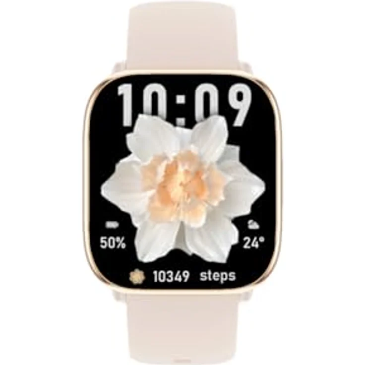 MP myPhone Smartwatch Watch Pastel Gold/Tea Rose mit Bluetooth-Anrufen, 230-mAh-Akku, 1,75-Zoll-Amoled-Bildschirm, IP67, mehreren Sportmodi – Bild 3