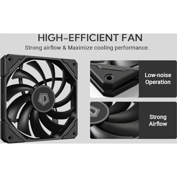 ID-Cooling IS-67-XT BLACK, CPU Luftkühler mit max. 32 dBA, schwarz – Bild 4