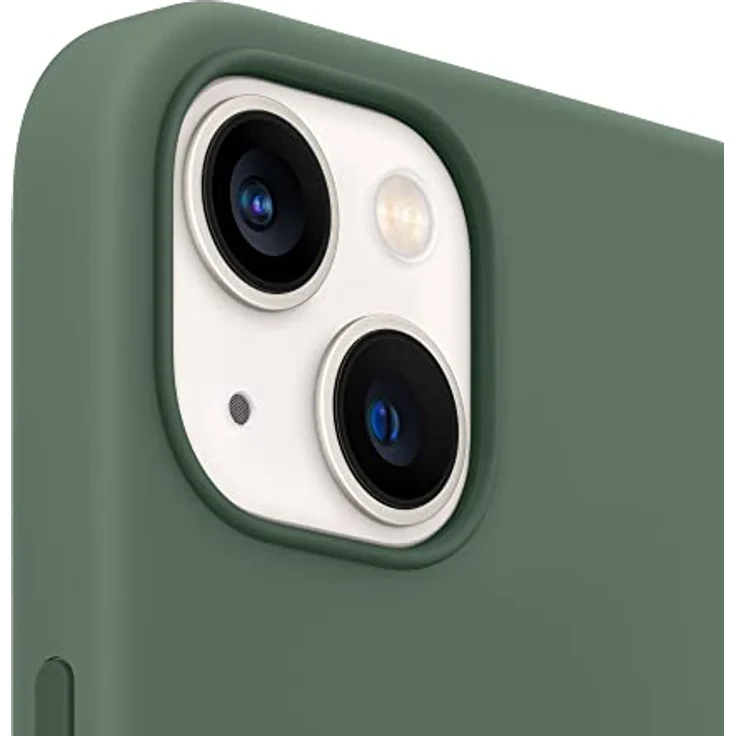 Apple MN633ZM/A Silikon Case mit MagSafe, geeignet für Apple iPhone 13, Eukalyptus – Bild 3