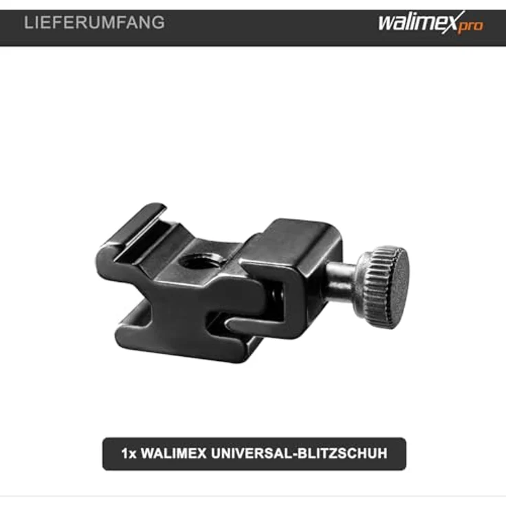 Walimex Universal Blitzschuh (mit 1-4 Zoll) Stativanschluss) – Bild 5
