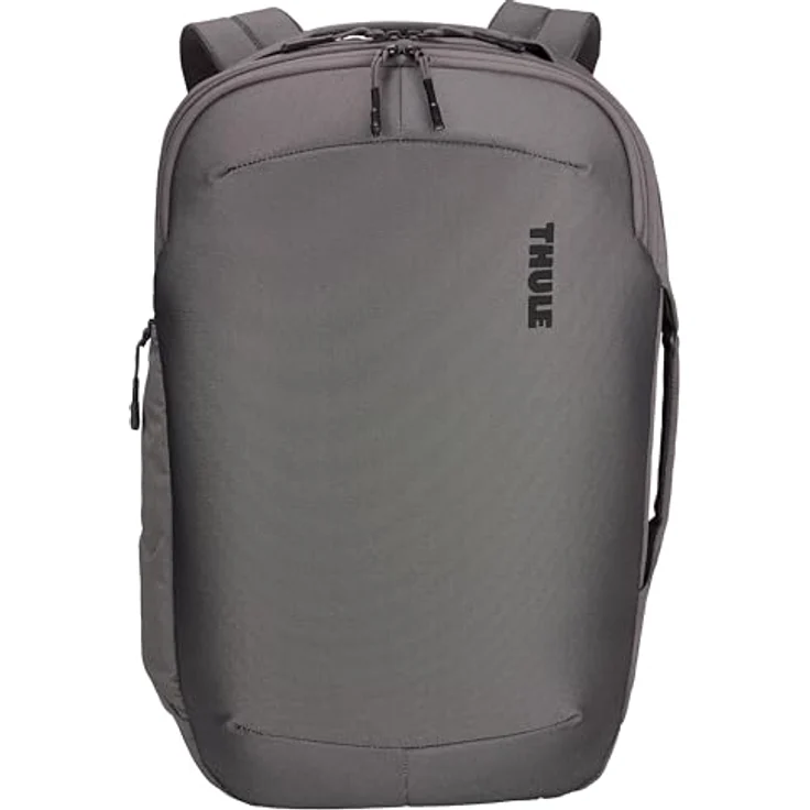 Thule Subterra 2 Rucksack 27 L mit gepolstertem Air-Mesh-Rückenteil und Trolley-Befestigung, Vetiver gray – Bild 2