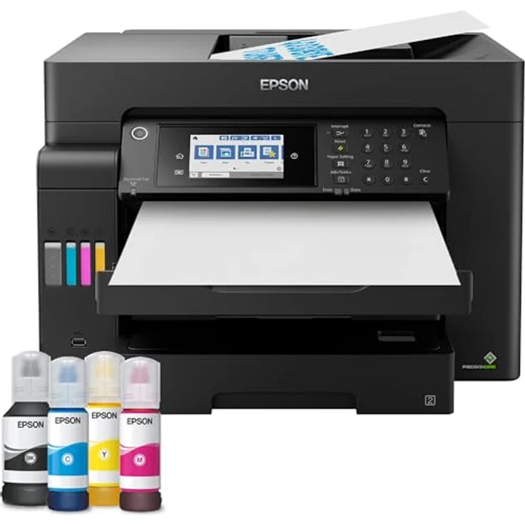 Epson EcoTank ET-16605 DIN-A3+-Multifunktions-WLAN-Tintentankdrucker mit Fax, ADF, Ethernet, Touchscreen, Schwarz – Bild 1