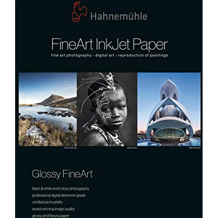 Hahnemühle Digital FineArt Photo Rag Baryta Papier, 315 g/m², DIN A2, 420 x 594 mm, weiß