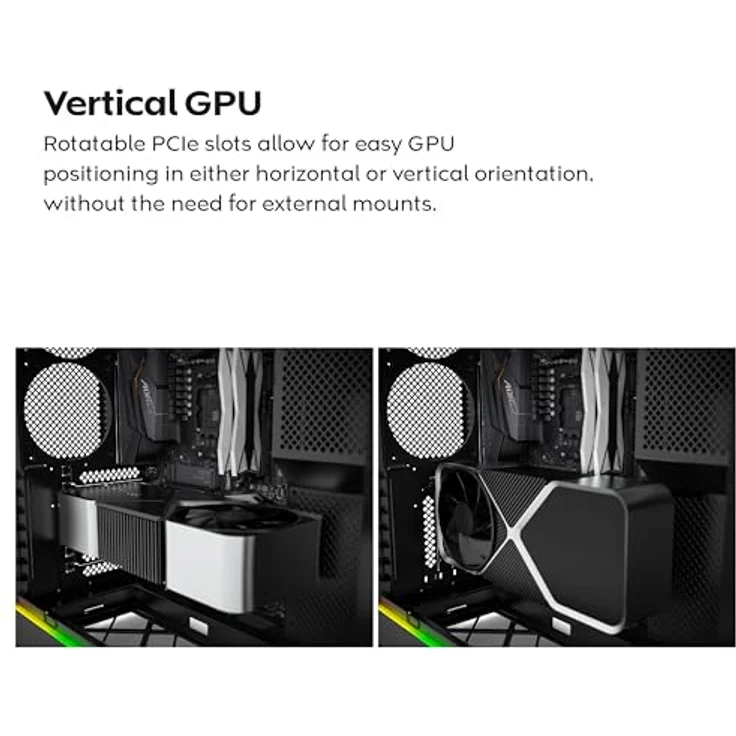 Montech HS02, PC Gehäuse mit 2x Tempered Glass, schwarz – Bild 15