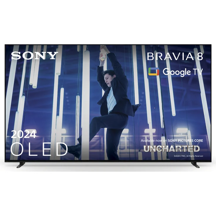 Sony Bravia 8K77XR84PAEP, Ultra HD HDR OLED-TV 77" (195 cm), Slim One Slate Design, nahtlose Integration, flexibler 4-fach-Standfuß