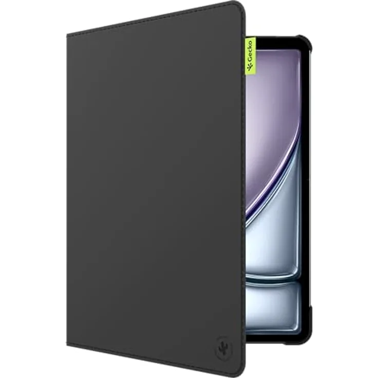 Gecko Covers - Tablet Hülle/Cover aus Kaktusschale für iPad Air 13 (2025/2024) - Schlaf/Wach Funktion - Schwarz