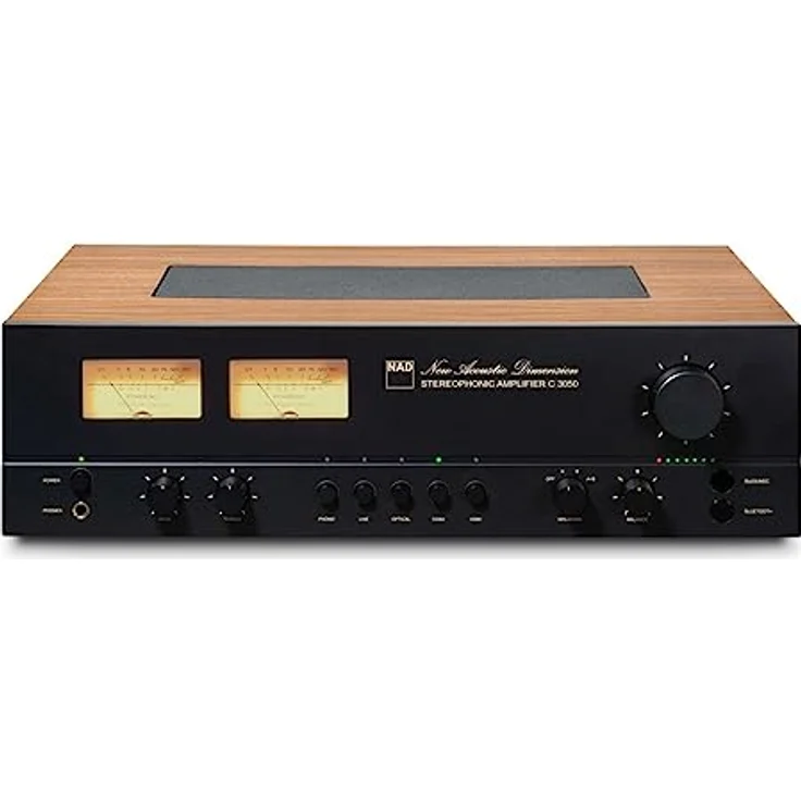 NAD C3050 SE, HiFi-Stereoverstärker in dunklem Holzfinish – Bild 1