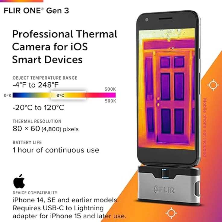 FLIR One Wärmebildkamera für iOS-Geräte Version 3 – Bild 2