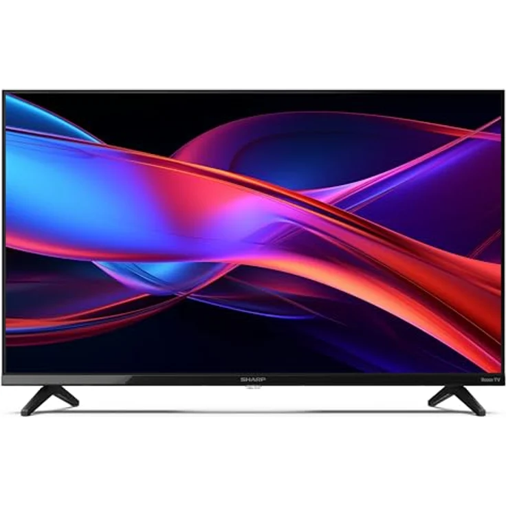 SHARP 32GD2225E - 32 Zoll Fernseher (81 cm) HD Ready Roku TV - Frameless Design, HDR10, AV1-Codec, Receiver, WLAN - Netflix, Prime, Disney+, Apple TV – Bild 1