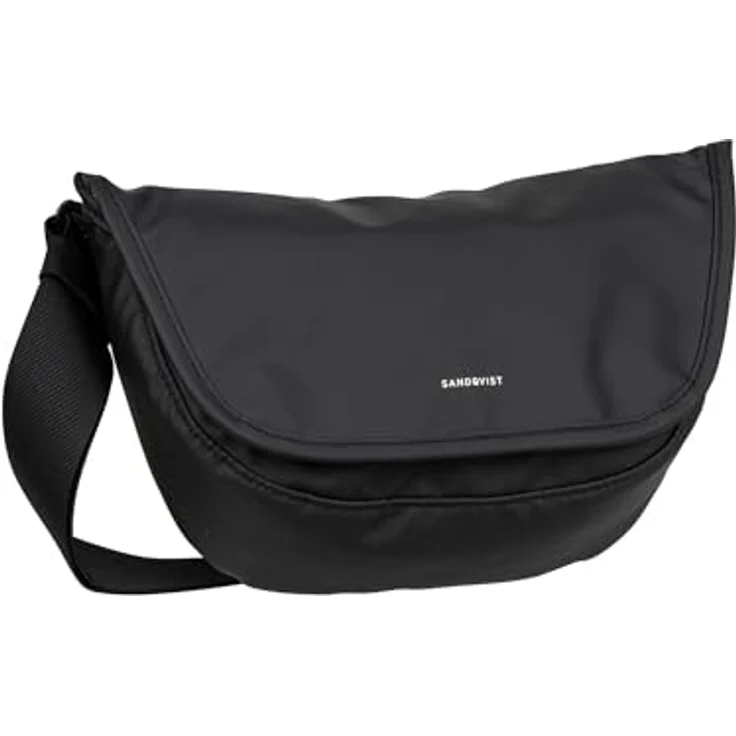 Sandqvist Stream Mini Messenger, 20 cm Laptop-Tasche aus 100% Polyester, schwarz – Bild 1