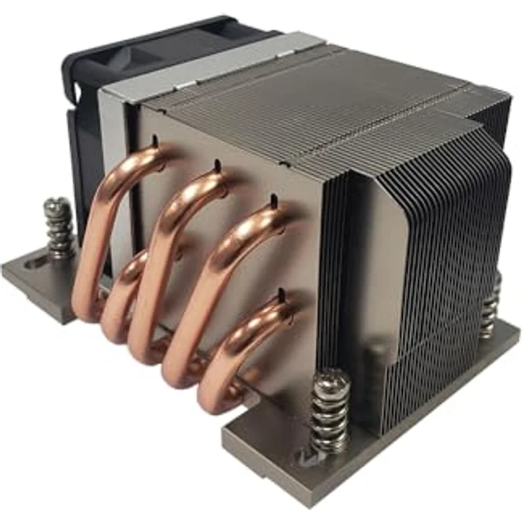 Dynatron A54 Tower CPU-Kühler 2U für Sockel SP6, aktive Kühlung bis 225 Watt, Aluminium, Schwarz/Grau – Bild 2