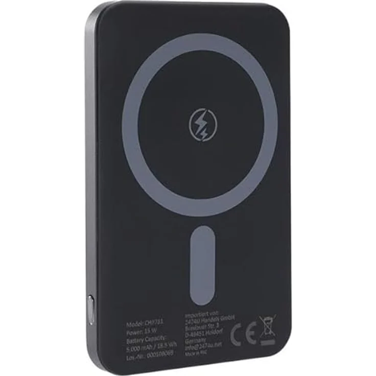 ideoon MagSafe Powerbank 5000 mAh, 15W Qi – Kompakte Wireless Power Bank für iPhone & Android – Schnelles Laden mit Quick Charge – Bild 6