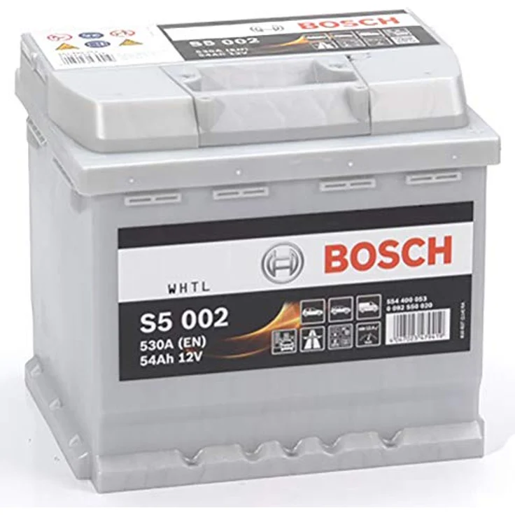 Bosch S5 002 Autobatterie 12V 54Ah 530A, wartungsfrei mit hoher Korrosionsbeständigkeit – Bild 1