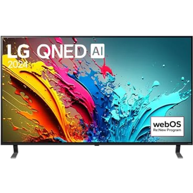 LG TV QNED 2024 | 55QNED85T | 55 Zoll (139 cm) | QNED | Prozessor α8 AI 4K | Alexa, extrem dünn - schwarz – Bild 1