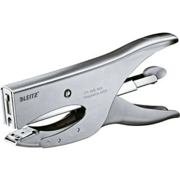 Leitz 5549-00-81 Heftzange, silber, Heftleistung 40 Blatt, Metall, 24/6, 24/8