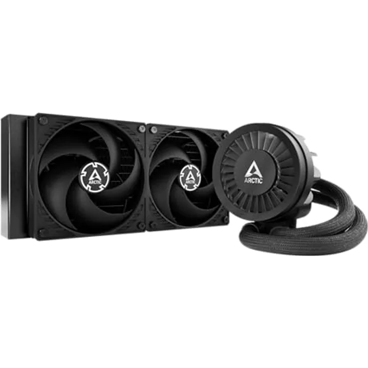 ARCTIC Liquid Freezer III 240 - Wasserkühlung PC, AIO CPU Wasserkühler, Intel & AMD, effiziente PWM-gesteuerte Pumpe, Lüfter: 200–1800 rpm, LGA1851 und LGA1700 Contact Frame - Schwarz
