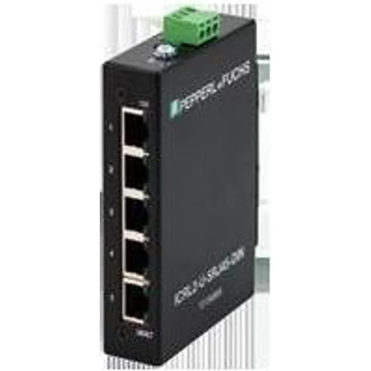 Pepperl & Fuchs PF ICRL2-U-5RJ45-DIN, Unmanaged-Ethernet-Switch mit 5 Ports, Netzwerk Switch