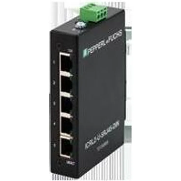 Pepperl & Fuchs PF ICRL2-U-5RJ45-DIN, Unmanaged-Ethernet-Switch mit 5 Ports, Netzwerk Switch
