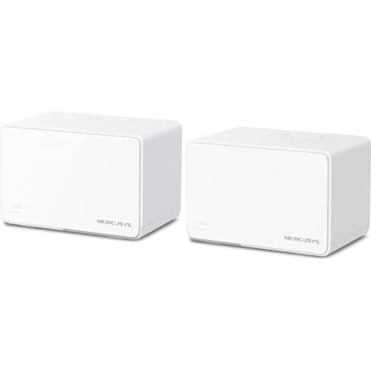 Mercusys Halo H3000X, Mesh-WLAN-Set (2er-Pack) mit Wi-Fi 6 AX3000, 3 × Gigabit-Anschlüsse, MU-MIMO, WPA3, Kindersicherung, geeignet für 2–4 Schlafzimmer
