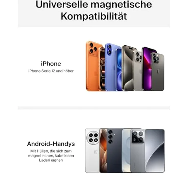 Belkin Magn.kabelloses Kfz-Ladegerät Qi2 WIC013hqBK mit Halterung, 15 W, Wireless Charger, Schwarz – Bild 11