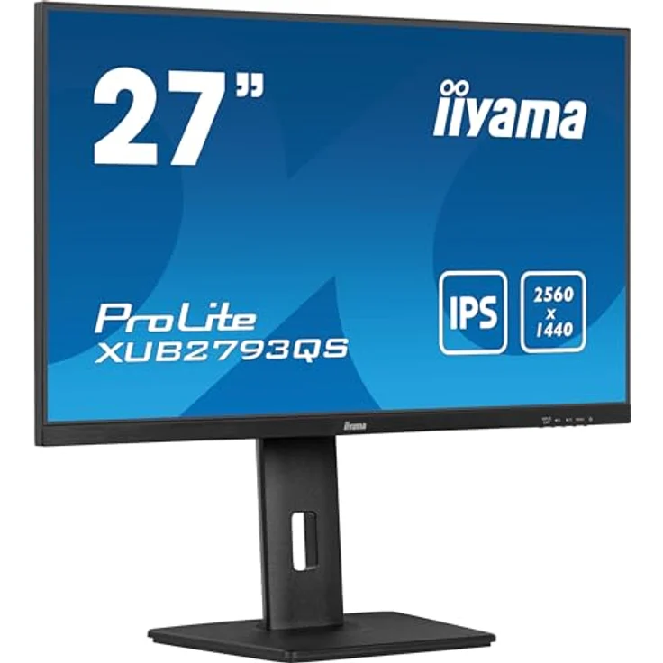 iiyama Prolite XUB2793QS-B7 68,5cm 27" IPS LED-Monitor QHD 100Hz HDMI DP Höhenverstellung Pivot Adaptive Sync schwarz – Bild 1