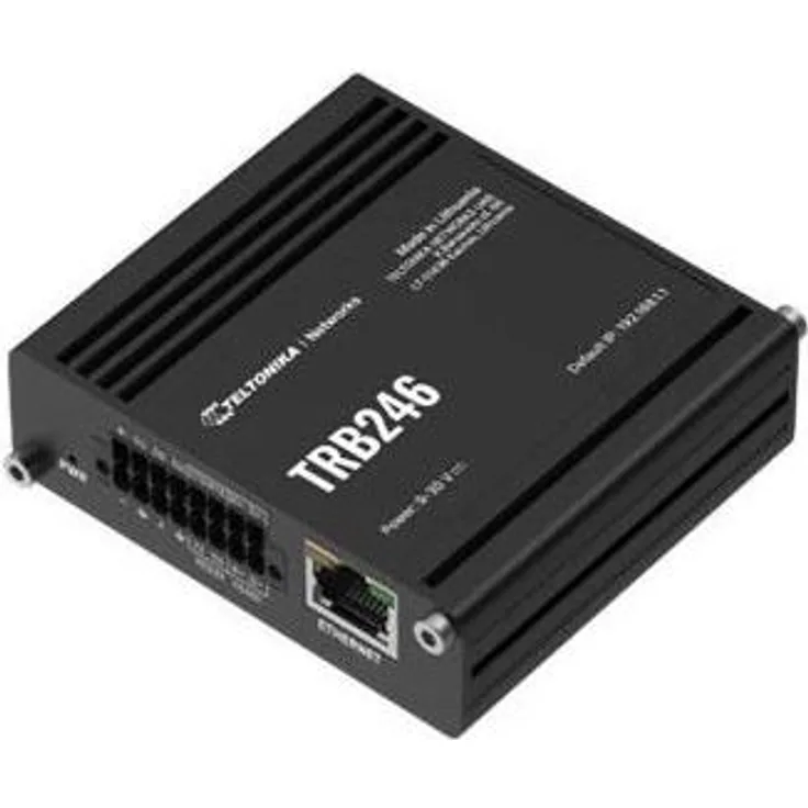 Teltonika TRB246 LTE Cat 4 Router, vielseitiges Gateway mit Ethernet und RS-Schnittstellen, grau