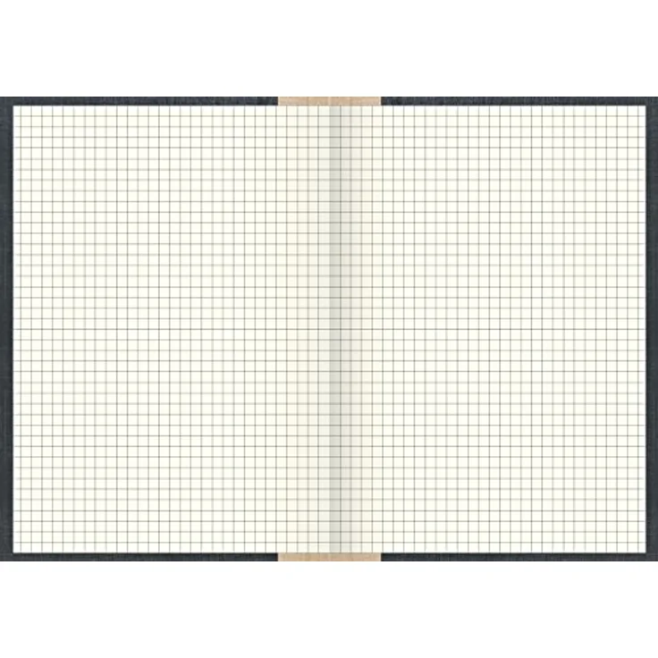 König & Ebhardt Notizbuch Geschäftsbuch A5 kariert, 240 Blatt, hellblau, Fadenheftung, Elefantenhaut-Decke – Bild 2