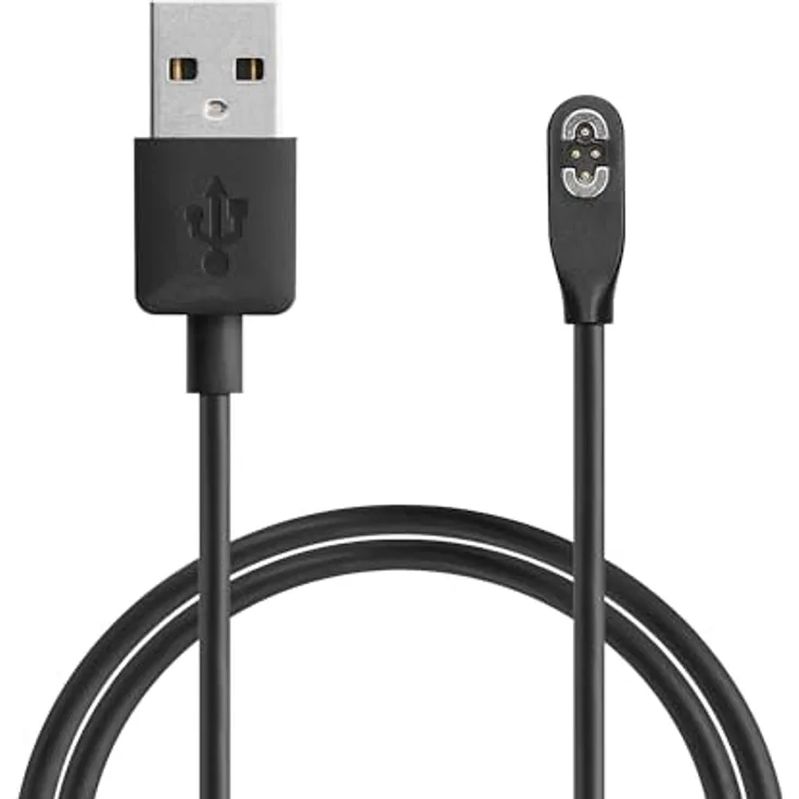 kwmobile USB Kabel Charger für AfterShokz OpenSwim Pro S710, 100 cm Ersatzkabel in Schwarz, schnelle Ladegeschwindigkeit für Fitness Tracker