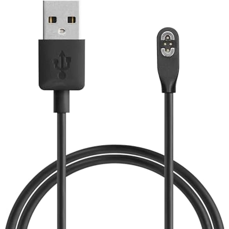 kwmobile USB Kabel Charger für AfterShokz OpenSwim Pro S710, 100 cm Ersatzkabel in Schwarz, schnelle Ladegeschwindigkeit für Fitness Tracker – Bild 1