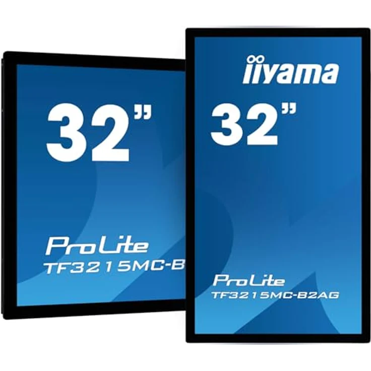 iiyama Prolite TF3215MC-B2AG 80cm 31,5" VA LED-Monitor Full-HD Open Frame 30 Punkt Multitouch kapazitiv VGA HDMI DP 24/7 IP65 IK-7 6H AntiGlare Touch-durch-Glas schwarz – Bild 3
